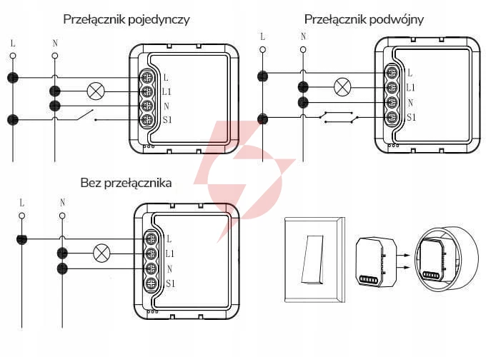 Moduł oxt mini przekaźnik 1 obwód zigbee tuya t261