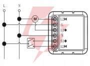 Moduł oxt mini sterownik rolet żaluzji kąt pochylenia lameli wifi+rf tuya t229
