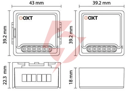 Moduł oxt mini sterownik rolet żaluzji kąt pochylenia lameli wifi+rf tuya t229