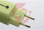 Ładowarka sieciowa forcell f-energy gan iii vt-41 33 w 1x usb-c 1x usb-a pd 3.0 qc 4.0 zielona