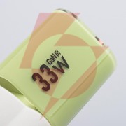 Ładowarka sieciowa forcell f-energy gan iii vt-41 33 w 1x usb-c 1x usb-a pd 3.0 qc 4.0 zielona