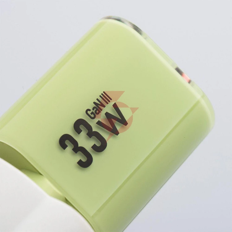 Ładowarka sieciowa forcell f-energy gan iii vt-41 33 w 1x usb-c 1x usb-a pd 3.0 qc 4.0 zielona