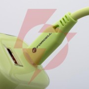 Ładowarka sieciowa forcell f-energy gan iii vt-41 33 w 1x usb-c 1x usb-a pd 3.0 qc 4.0 zielona