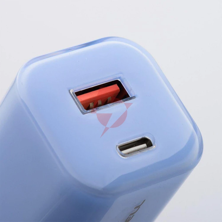 Ładowarka sieciowa forcell f-energy gan iii vt-41 33 w 1x usb-c 1x usb-a pd 3.0 qc 4.0 niebieska