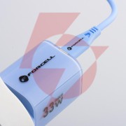 Ładowarka sieciowa forcell f-energy gan iii vt-41 33 w 1x usb-c 1x usb-a pd 3.0 qc 4.0 niebieska