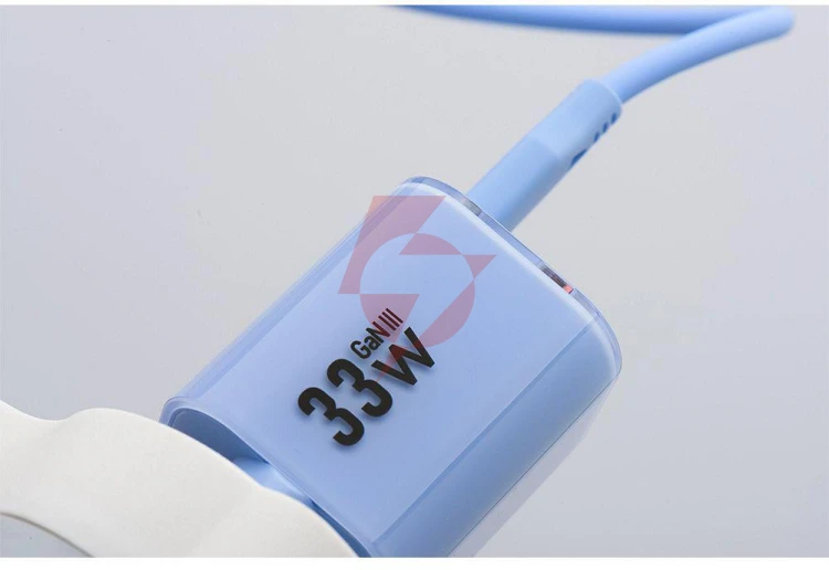Ładowarka sieciowa forcell f-energy gan iii vt-41 33 w 1x usb-c 1x usb-a pd 3.0 qc 4.0 niebieska