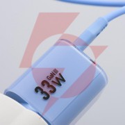 Ładowarka sieciowa forcell f-energy gan iii vt-41 33 w 1x usb-c 1x usb-a pd 3.0 qc 4.0 niebieska
