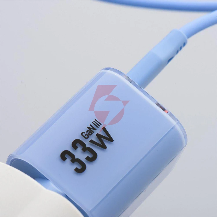 Ładowarka sieciowa forcell f-energy gan iii vt-41 33 w 1x usb-c 1x usb-a pd 3.0 qc 4.0 niebieska