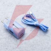 Ładowarka sieciowa forcell f-energy gan iii vt-41 33 w 1x usb-c 1x usb-a pd 3.0 qc 4.0 niebieska