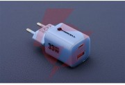Ładowarka sieciowa forcell f-energy gan iii vt-41 33 w 1x usb-c 1x usb-a pd 3.0 qc 4.0 niebieska