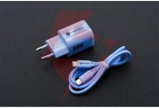 Ładowarka sieciowa forcell f-energy gan iii vt-41 33 w 1x usb-c 1x usb-a pd 3.0 qc 4.0 niebieska
