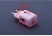 Ładowarka sieciowa forcell f-energy gan iii vt-41 33 w 1x usb-c 1x usb-a pd 3.0 qc 4.0 fioletowa