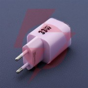 Ładowarka sieciowa forcell f-energy gan iii vt-41 33 w 1x usb-c 1x usb-a pd 3.0 qc 4.0 fioletowa