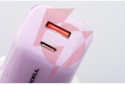 Ładowarka sieciowa forcell f-energy gan iii vt-41 33 w 1x usb-c 1x usb-a pd 3.0 qc 4.0 fioletowa