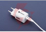 Ładowarka sieciowa forcell f-energy gan iii vt-41 33 w 1x usb-c 1x usb-a pd 3.0 qc 4.0 fioletowa
