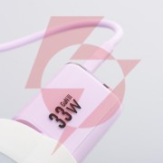 Ładowarka sieciowa forcell f-energy gan iii vt-41 33 w 1x usb-c 1x usb-a pd 3.0 qc 4.0 fioletowa