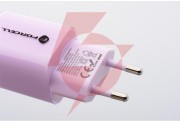 Ładowarka sieciowa forcell f-energy gan iii vt-41 33 w 1x usb-c 1x usb-a pd 3.0 qc 4.0 fioletowa