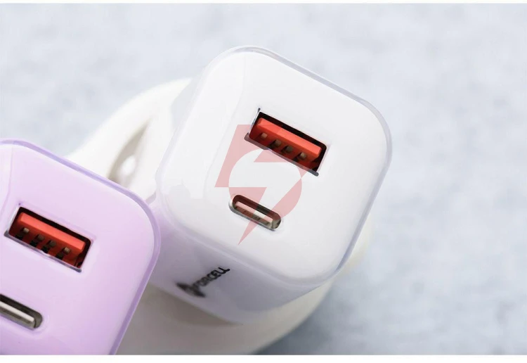 Ładowarka sieciowa forcell f-energy gan iii vt-41 33 w 1x usb-c 1x usb-a pd 3.0 qc 4.0 biała