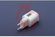 Ładowarka sieciowa forcell f-energy gan iii vt-41 33 w 1x usb-c 1x usb-a pd 3.0 qc 4.0 biała