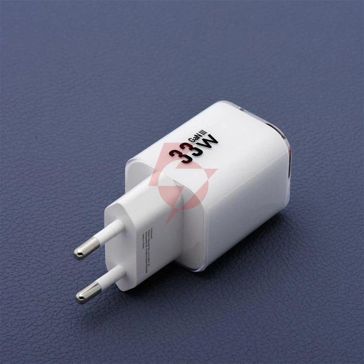 Ładowarka sieciowa forcell f-energy gan iii vt-41 33 w 1x usb-c 1x usb-a pd 3.0 qc 4.0 biała
