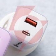 Ładowarka sieciowa forcell f-energy gan iii vt-41 33 w 1x usb-c 1x usb-a pd 3.0 qc 4.0 biała