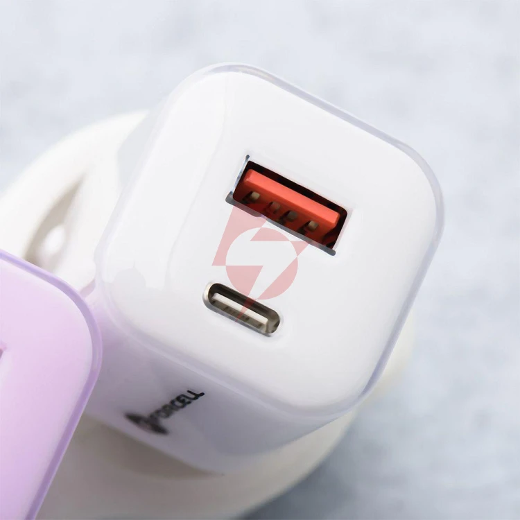 Ładowarka sieciowa forcell f-energy gan iii vt-41 33 w 1x usb-c 1x usb-a pd 3.0 qc 4.0 biała