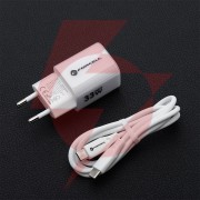 Ładowarka sieciowa forcell f-energy gan iii vt-41 33 w 1x usb-c 1x usb-a pd 3.0 qc 4.0 biała