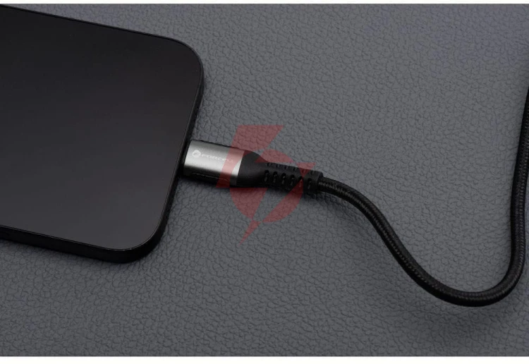 Kabel usb-c / usb-c forcell f-energy cafule 300 cm 240 w 5a pd qc 4.0 czarny w oplocie