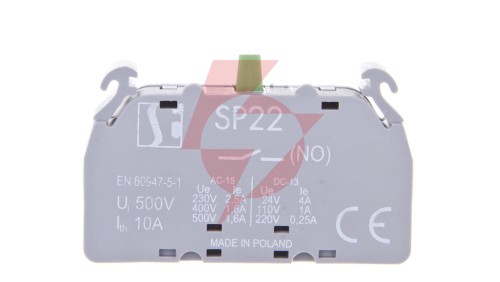 Styk pomocniczy 1Z montaż czołowy SP2210-2