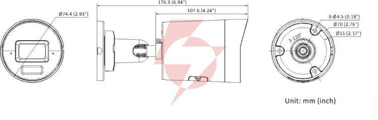 Kamera ip hikvision ds-2cd2087g3-li2uy/sl 2.8mm black pl opakowanie zbiorcze 4szt.