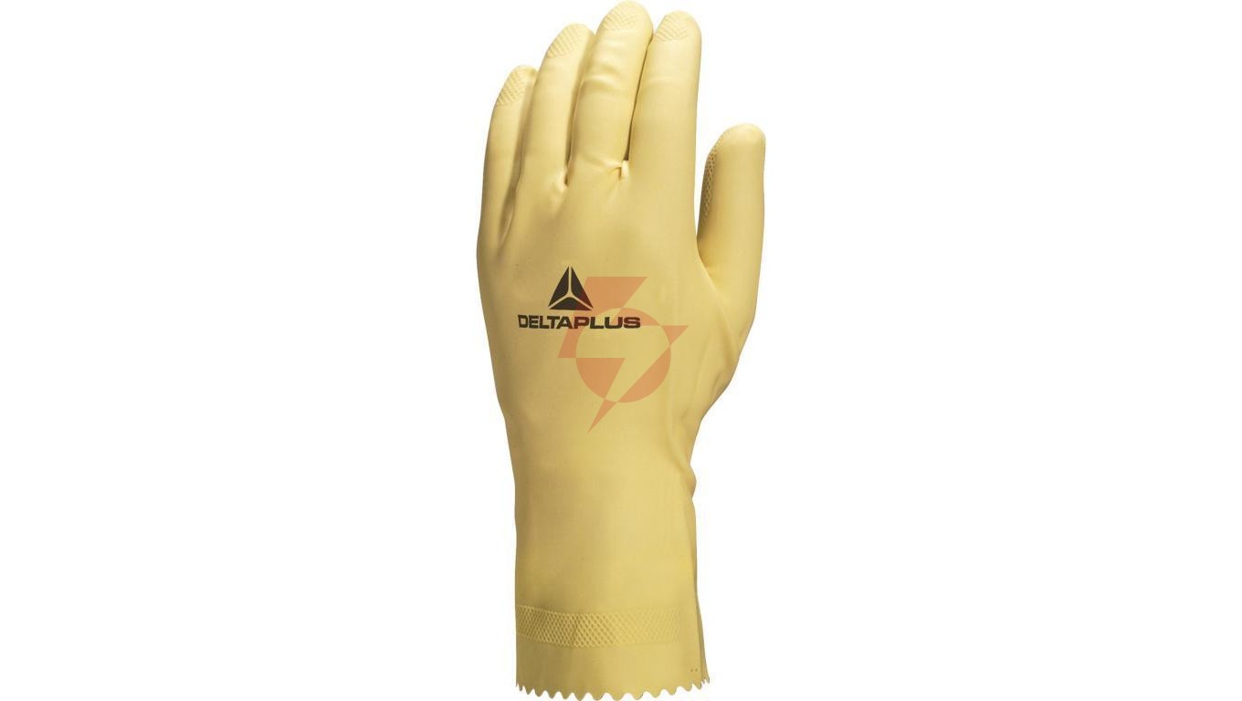 Rękawice z lateksu chlorowane dł. 30 cm gr. 045 mm kolor naturalny rozmiar 8/9 MAIN VE905NA08