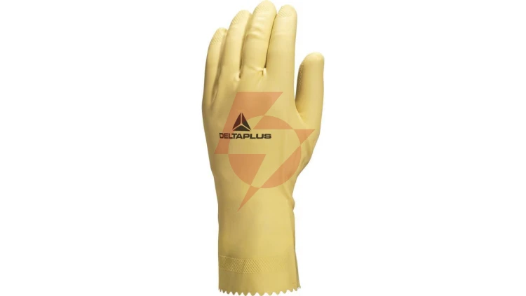 Rękawice z lateksu chlorowane dł. 30 cm gr. 045 mm kolor naturalny rozmiar 8/9 MAIN VE905NA08