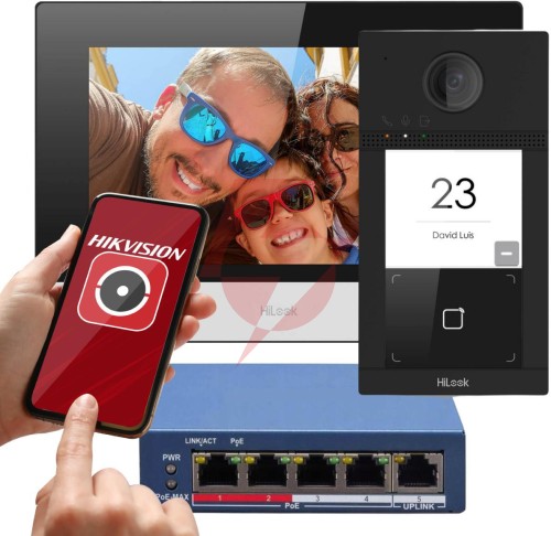 Zestaw wideodomofonowy ip hilook by hikvision ip-vis-pro