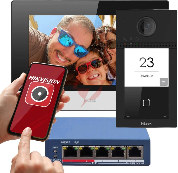 Zestaw wideodomofonowy ip hilook by hikvision ip-vis-pro