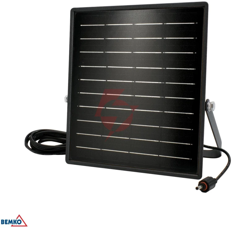Naświetlacz solarny led bemko solpar 10w 1500lm 3000/4000k ip65 czarny cz. pir