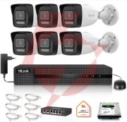 Zestaw monitoringu hilook 4x ipc-b140ha-lu z dyskiem 2tb