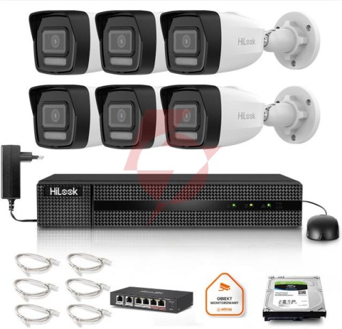 Zestaw monitoringu hilook 4x ipc-b140ha-lu z dyskiem 2tb