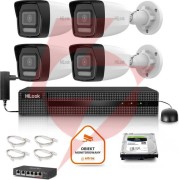 Zestaw monitoringu hilook 4x ipc-b140ha-lu z dyskiem 2tb
