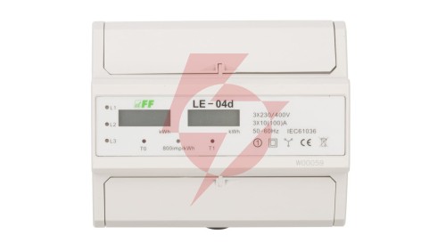 Licznik energii elektrycznej 3-fazowy 100A 230/400V z wyświetlaczem LCD LE-04D