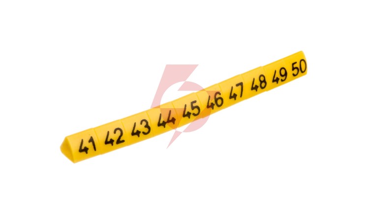 Oznacznik przewodów OZ-1/41-50 żółty E04ZP-01020201500 /100szt./