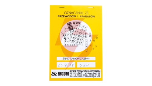Znaki samoprzylepne ZS D32/UZK E04ZP-02030406200