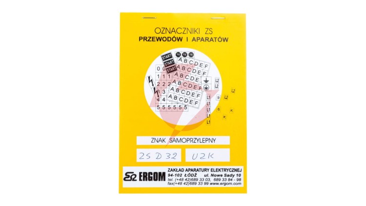 Znaki samoprzylepne ZS D32/UZK E04ZP-02030406200