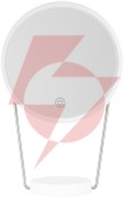 Lusterko do makijażu humanas hs-ml01 z podświetleniem led - biały