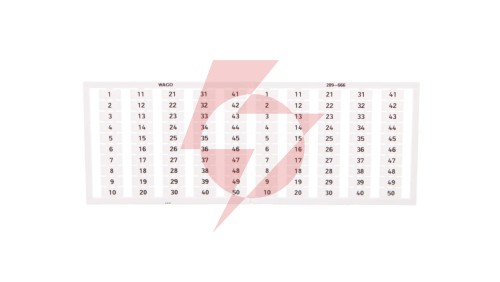 Ramka z oznacznikami 2x 1-50 209-666 /5szt./