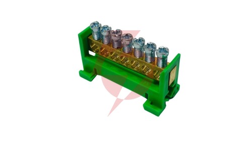 Listwa zaciskowa uziemiająca PE7 zielony 7x16mm² MAD0007G33