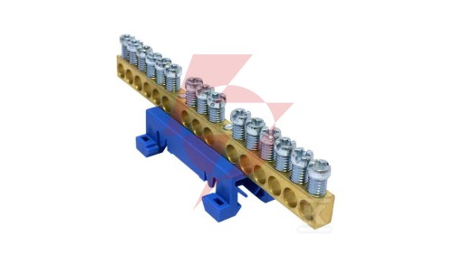 Listwa zaciskowa neutralna N15 kolor niebieski 15x16mm² MAD0015N33