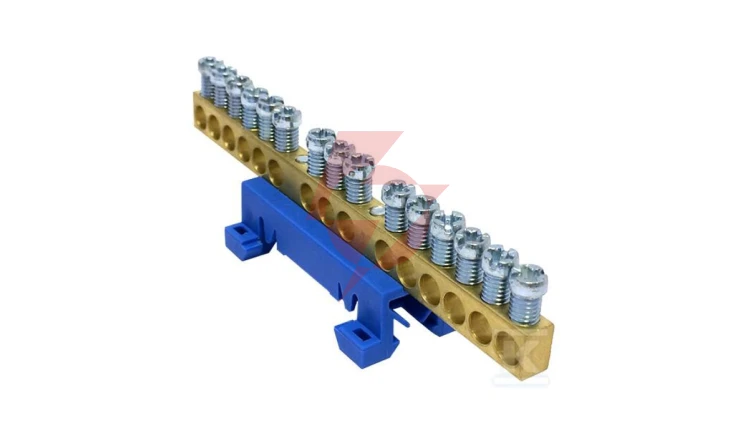 Listwa zaciskowa neutralna N15 kolor niebieski 15x16mm² MAD0015N33