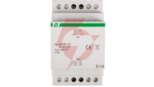 Stabilizator impulsowy we 24-28VAC wy 24VDC 72W 3A ZI-14