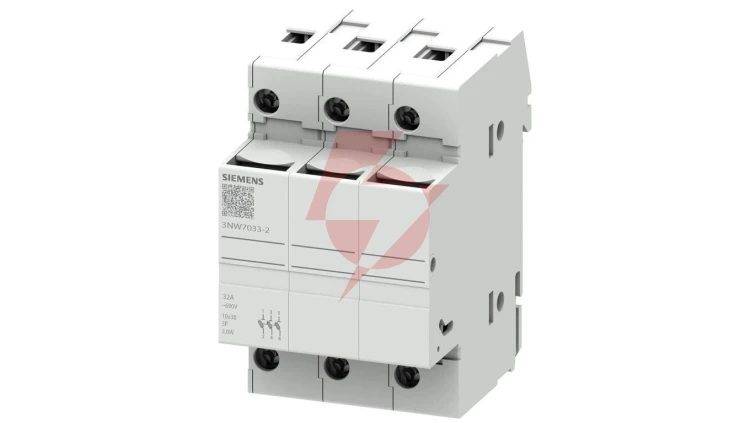 Podstawa bezpiecznikowa do wkładek cylindrycznych 10×38 mm 32A 3P 3NW7033-2