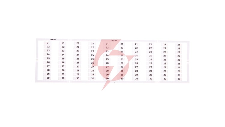 Oznaczniki WMB 10x 21-30 793-604 /5szt./